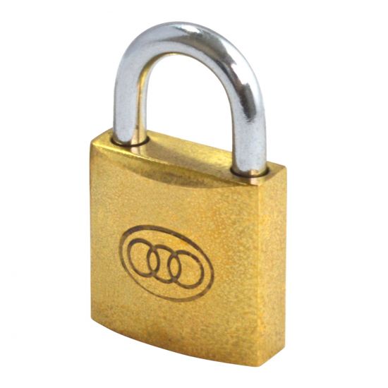 Tricircle 26 Series Brass Open Shackle Padlocks 25mm KD Boxed - Click Image to Close