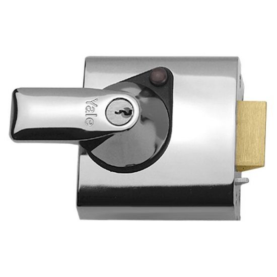 YALE PBS1 & PBS2 Auto Deadlocking Nightlatch 60mm CP Visi - Click Image to Close
