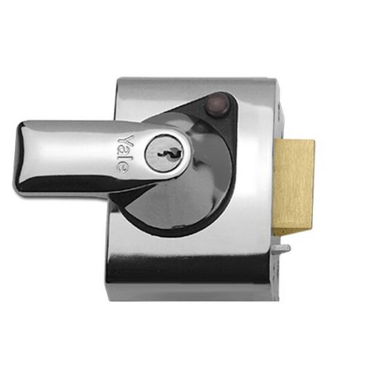 YALE PBS1 & PBS2 Auto Deadlocking Nightlatch 40mm CP Visi - Click Image to Close