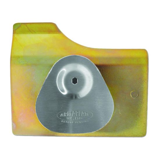 ARMAPLATE Ford Escort Lock Protector Offside Front - Click Image to Close