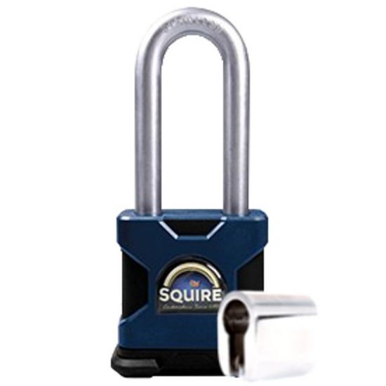 SQUIRE LS64 Stronghold Long Shackle Padlock Body Only 50mm Body Only - Click Image to Close