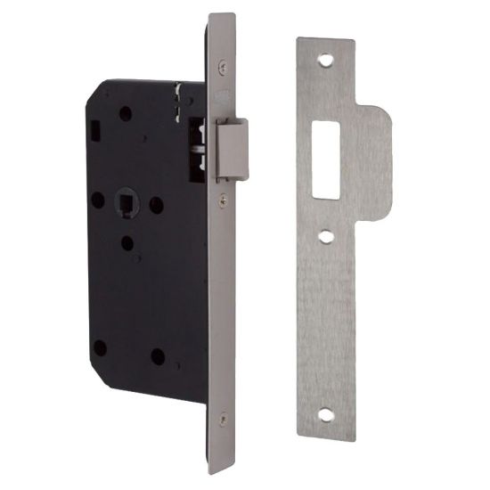UNION J2C23 DIN Mortice Latch 83mm SS KD Square Boxed - Click Image to Close