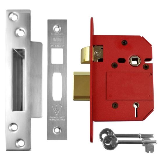 UNION J2200 StrongBOLT BS 5 Lever Sashlock 75mm SC KD Boxed - Click Image to Close