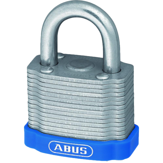 ABUS 41 Series Eterna Laminated Steel Open Shackle Padlock 44mm Twin Pack 41/40 Visi - Click Image to Close