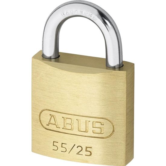 ABUS 55 Series Brass Open Shackle Padlock 24mm KA (5251) 55/25 Boxed - Click Image to Close