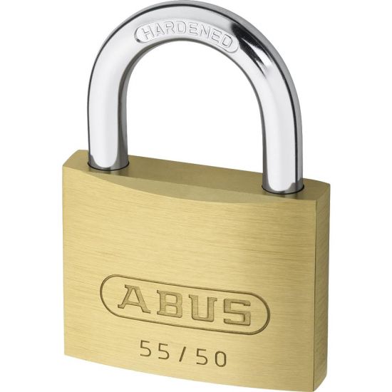 ABUS 55 Series Brass Open Shackle Padlock 48mm KA (5501) 55/50 Boxed - Click Image to Close