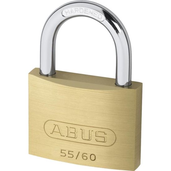 ABUS 55 Series Brass Open Shackle Padlock 58mm KA (5601) 55/60 Boxed - Click Image to Close