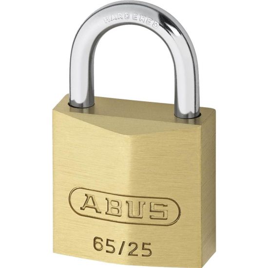 ABUS 65 Series Brass Open Shackle Padlock 25mm KD 65/25 Visi - Click Image to Close