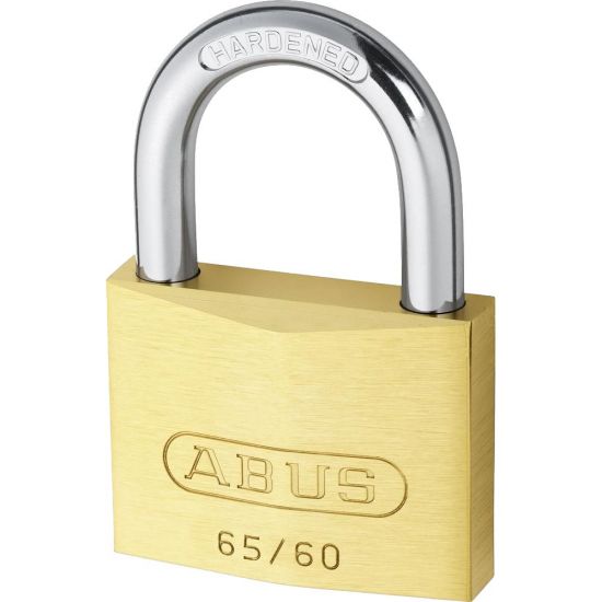 ABUS 65 Series Brass Open Shackle Padlock 60mm KD 65/60 Visi - Click Image to Close
