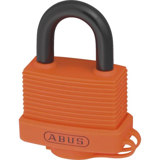 ABUS 70AL Series Aluminium Open Shackle Padlock 53mm Orange KA (6401) 70AL Boxed - Click Image to Close