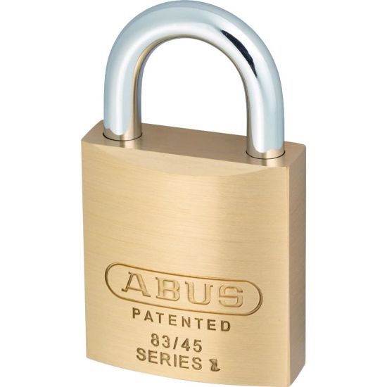 ABUS 83 Series Brass Open Shackle Padlock 46.5mm KD 83/45 Visi - Click Image to Close