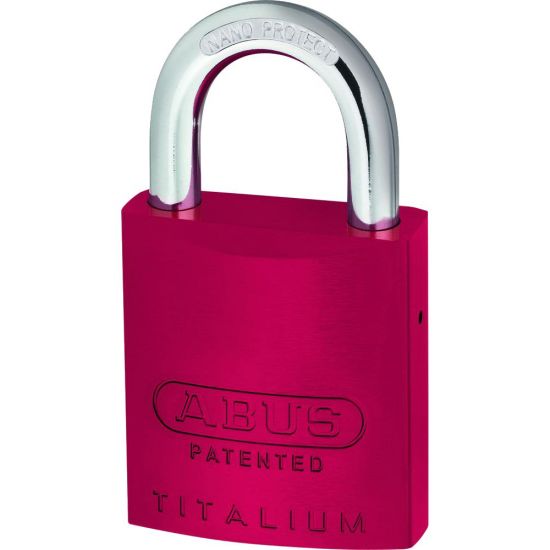 ABUS 83AL Series Colour Coded Aluminium Open Shackle Padlock Without Cylinder 40mm Red 83AL/40 Boxed - Click Image to Close