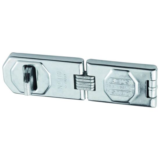 ABUS 110 Series Hinged Hasp & Staple 45mm x 155mm Double Jointed 110/155 (DG) Bagged - Click Image to Close