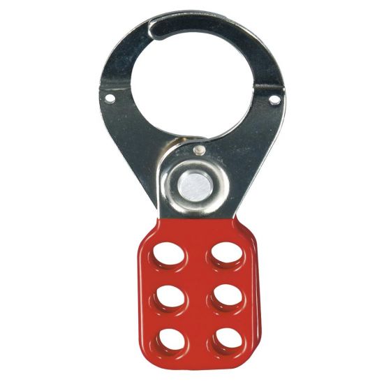 ABUS 700 Series Lock Off Hasp 1 Inch Red 701 - Click Image to Close