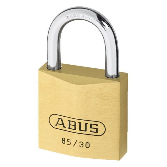 ABUS 85 Series Brass Open Shackle Padlock 30mm KD 85/30 Visi - Click Image to Close