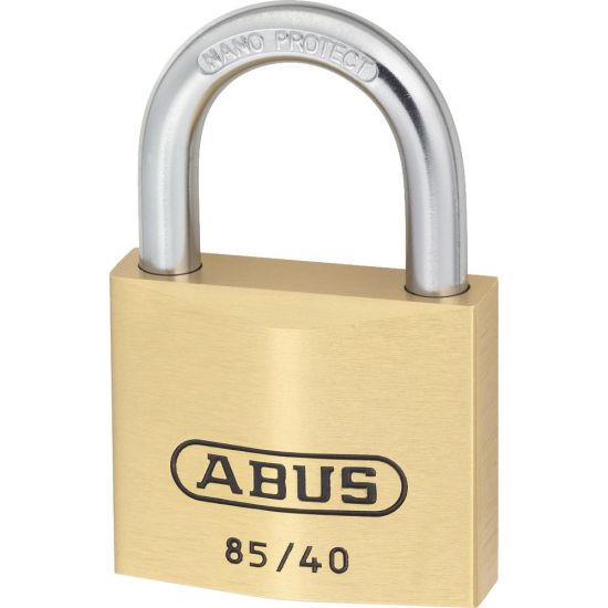 ABUS 85 Series Brass Open Shackle Padlock 40mm KD 85/40 Visi - Click Image to Close