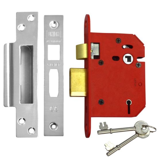 UNION J2205 StrongBOLT 5 Lever Sashlock 75mm SS KD Boxed - Click Image to Close