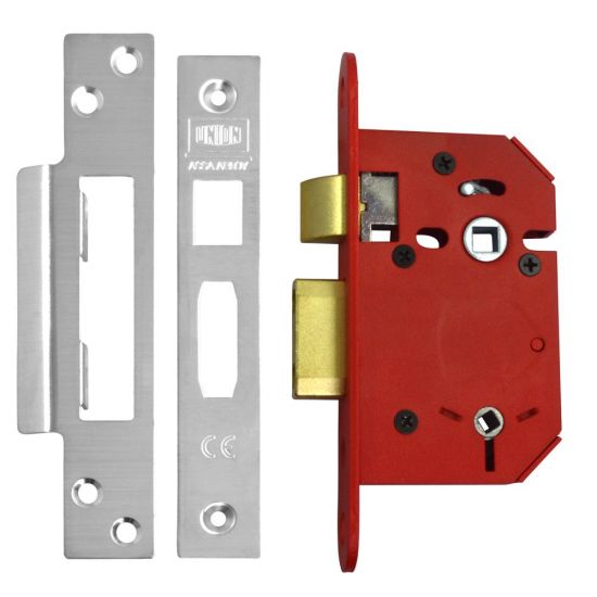 UNION J22WCS StrongBOLT Bathroom Lock 64mm SS Boxed - Click Image to Close