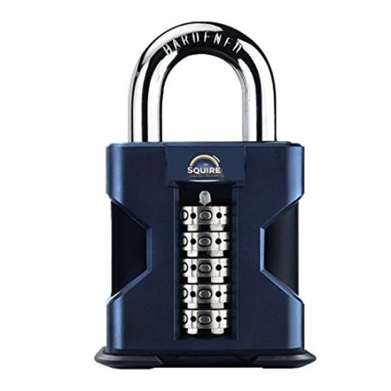 SQUIRE SS50 Stronghold Open Shackle Recodable Combination Padlock 50mm Open Shackle Visi - Click Image to Close