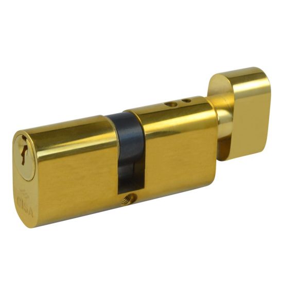 CISA C2000 Oval Key & Turn Cylinder 66mm 33/T33 (28/10/T28) KD PB - Click Image to Close