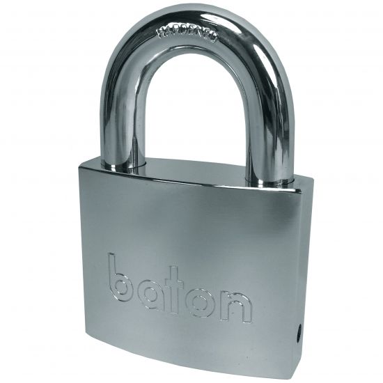 BATON LOCK 6020 Series Open Shackle Brass Padlock With Disc Mechanism 55mm KD - Click Image to Close