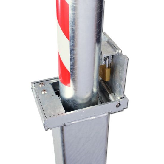 AUTOPA Retractapost Padlocked Retractable Parking Post 500mm x 76mm - Click Image to Close