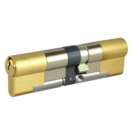 EVVA EPS 3* Snap Resistant Euro Double Cylinder 107mm 61(Ext)-46 (56-10-41) KD PB 21B - Click Image to Close