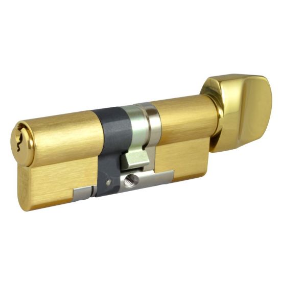 EVVA EPS 3* Anti-Snap Euro Key & Turn Cylinder KD 77mm 41(Ext)-T36 (36-10-T31) PB 21B - Click Image to Close