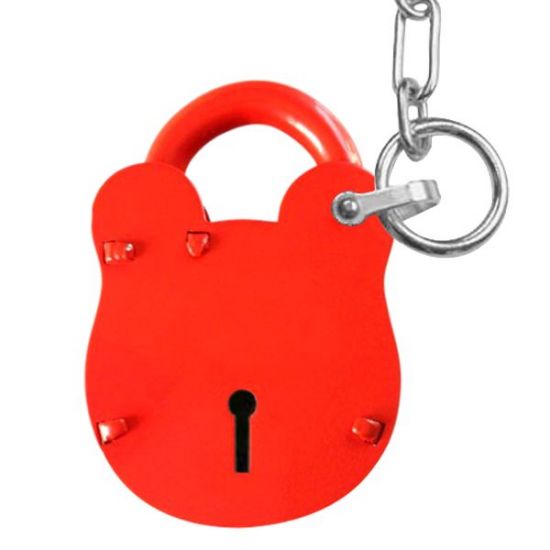 MORGAN ACL100 3 Lever ACL Old English Padlock 67mm ACL100C Padlock & Chain - Click Image to Close