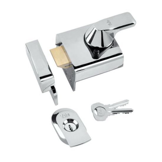 YALE PBS3 & PBS4 Auto Deadlocking Nightlatch 60mm CP Visi - Click Image to Close