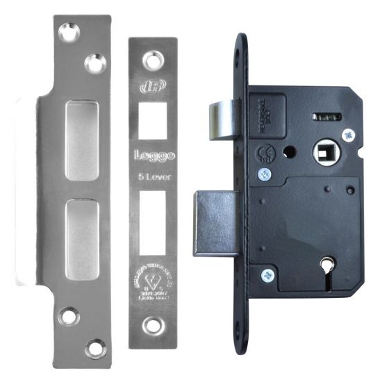 LEGGE New Style N5642 & N5762 BS 5 Lever Sashlock 68mm SS KD Boxed - Click Image to Close