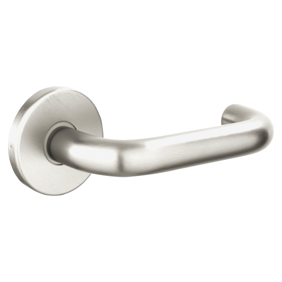 URFIC Easy Click Return To Door Lever on Rose Polished Nickel - Click Image to Close