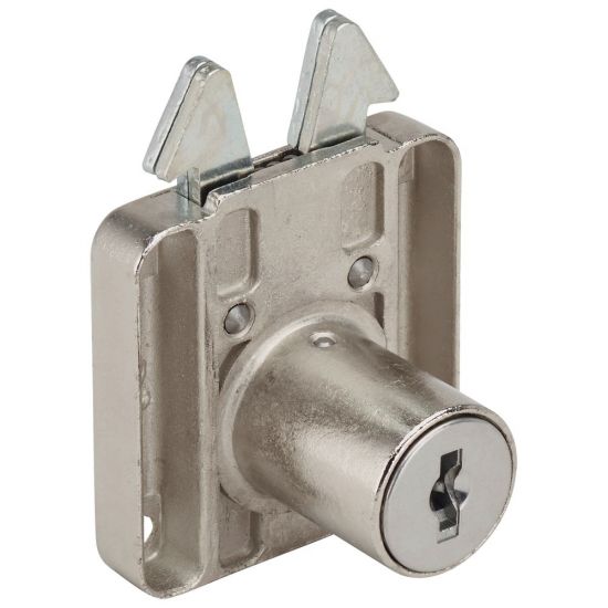 RONIS 6900 Square Claw Drawer Furniture Lock 22mm NP MK (SM Series) - Click Image to Close
