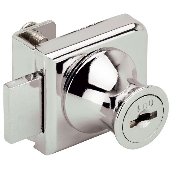 RONIS 31160 Glass Door Bolt Furniture Lock 19mm CP - Click Image to Close