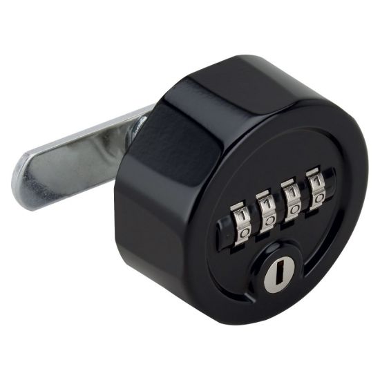 RONIS C4S Combination Cam Lock With Key Override Black - Click Image to Close