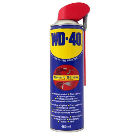WD-40 Lubricant Spray with Smart Straw 450ml 44137/156 - Click Image to Close