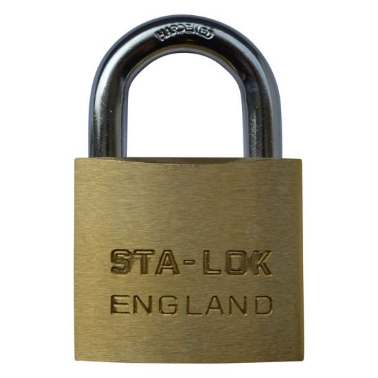 B&G STA-LOCK C Series Brass Open Shackle Padlock - Steel Shackle 51mm KD - C250 - Click Image to Close