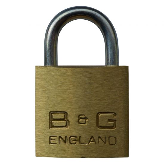B&G Warded Brass Open Shackle Padlock - Steel Shackle 32mm KD - D101 - Click Image to Close