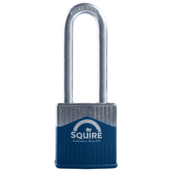 SQUIRE Warrior Long Shackle Padlock Key Locking 45mm - Click Image to Close