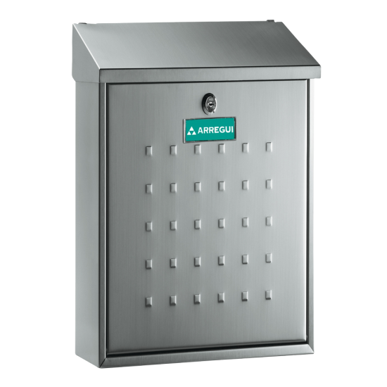 ARREGUI Premium Mailbox Satin Stainless Steel - Click Image to Close