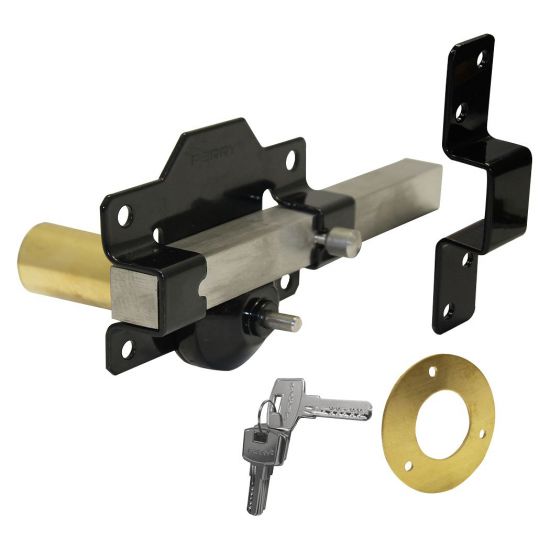 A PERRY Single Locking Long Throw Gate Lock 50mm Single Locking - Click Image to Close