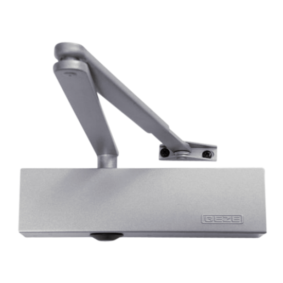 GEZE TS1500 Size 3-4 Overhead Door Closer Silver - Click Image to Close