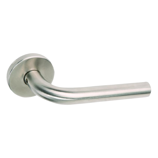 BRITON Straight Lever on Rose with Round Bar Straight 4203.19.SS - Click Image to Close