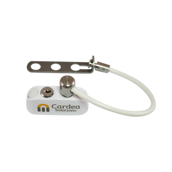 CARDEA Handle Fix 200mm Window Restrictor White - Click Image to Close