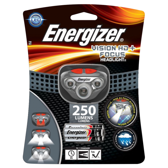 ENERGIZER Vision HD Headlight 250 Lumens 315 Lumens - Click Image to Close