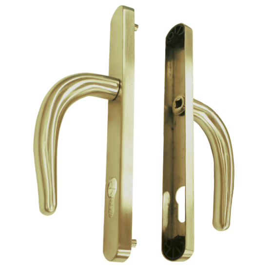 FULLEX Nanocoast Plate Mounted Lever Handle Furniture Gold - Click Image to Close
