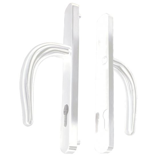 FULLEX Nanocoast Plate Mounted Lever Handle Furniture White - Click Image to Close