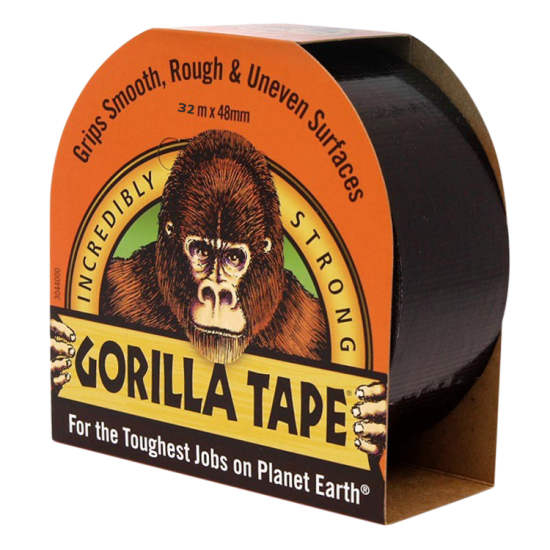 GORILLA Tape - Black 32m - Click Image to Close