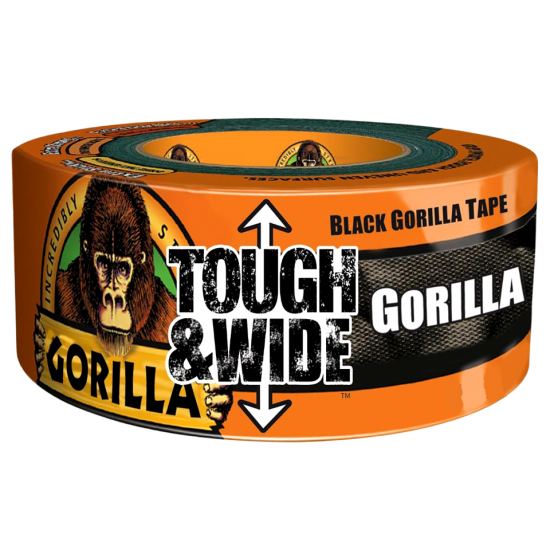 GORILLA Tape - Black 27m Tough & Wide - Click Image to Close