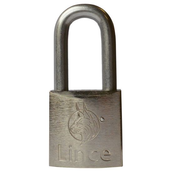 LINCE Nautic Brass Body Corrosion Resistant Long Shackle Padlock 30mm - Click Image to Close